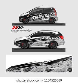 Car decal vector. modern abstract stripe background designs for branding and vehicle vinyl wrap 

