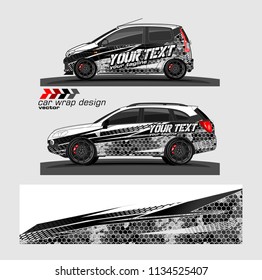 Car decal vector. modern abstract stripe background designs for branding and vehicle vinyl wrap 

