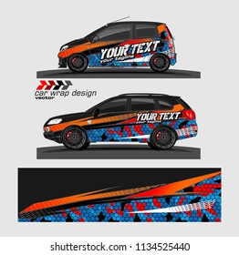 Car decal vector. modern abstract stripe background designs for branding and vehicle vinyl wrap 

