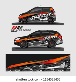 Car decal vector. modern abstract stripe background designs for branding and vehicle vinyl wrap 

