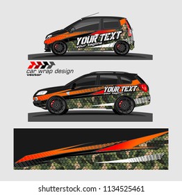 Car decal vector. modern abstract stripe background designs for branding and vehicle vinyl wrap 

