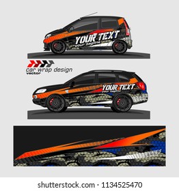 Car decal vector. modern abstract stripe background designs for branding and vehicle vinyl wrap 

