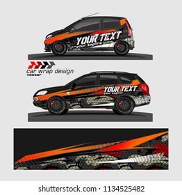 Car decal vector. modern abstract stripe background designs for branding and vehicle vinyl wrap 

