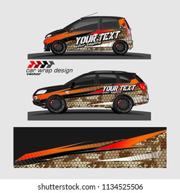 Car decal vector. modern abstract stripe background designs for branding and vehicle vinyl wrap 

