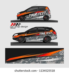 Car decal vector. modern abstract stripe background designs for branding and vehicle vinyl wrap 

