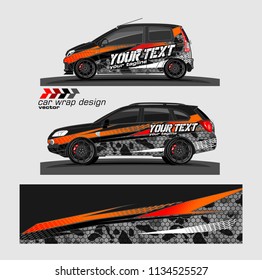 Car decal vector. modern abstract stripe background designs for branding and vehicle vinyl wrap 

