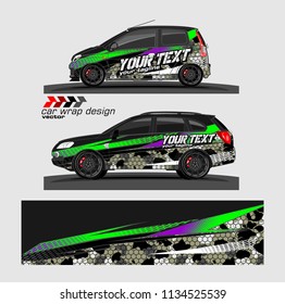 Car decal vector. modern abstract stripe background designs for branding and vehicle vinyl wrap 

