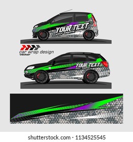 Car decal vector. modern abstract stripe background designs for branding and vehicle vinyl wrap 

