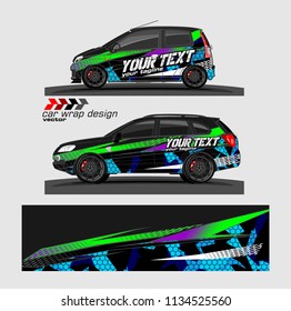 Car decal vector. modern abstract stripe background designs for branding and vehicle vinyl wrap 

