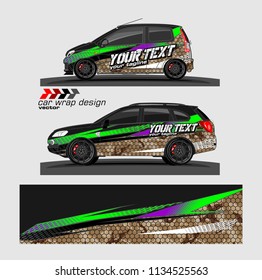 Car decal vector. modern abstract stripe background designs for branding and vehicle vinyl wrap 

