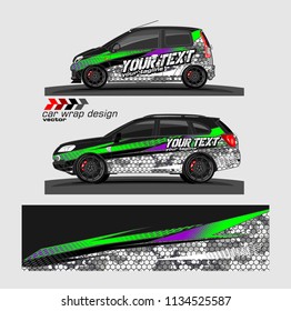 Car decal vector. modern abstract stripe background designs for branding and vehicle vinyl wrap 

