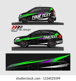 Car decal vector. modern abstract stripe background designs for branding and vehicle vinyl wrap 

