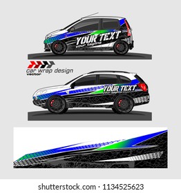 Car decal vector. modern abstract stripe background designs for branding and vehicle vinyl wrap 


