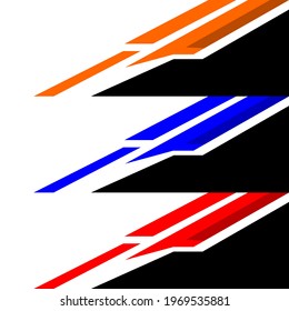 car decal warp design vector