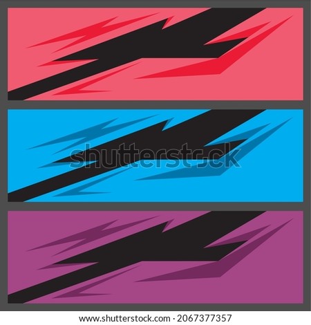 car decal warp design vector	