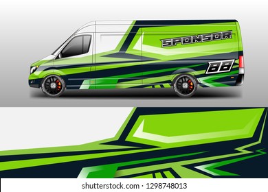 Car decal wrap company designs vector . Livery wrap company , van , cargo, truck .