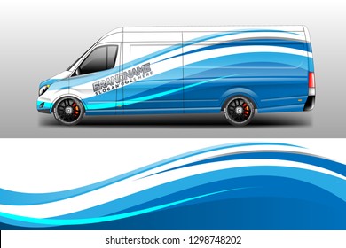 Car decal wrap company designs vector . Livery wrap company , van , cargo, truck .