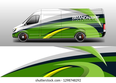 Car decal wrap company designs vector . Livery wrap company , van , cargo, truck .