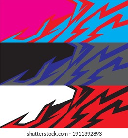 Car decal wrap design graphic abstract
