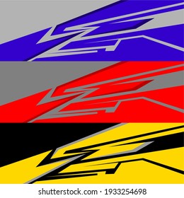 Car decal wrap design graphic abstract