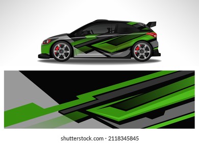 Diseño de envoltura de calcomanías para coches. Fondo gráfico de carreras de línea abstracta Diseño vectorial para vehículo, coche de carreras, rally, camuflaje de rivalidad de aventura.