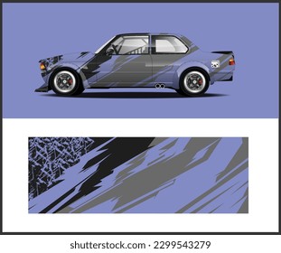 Car decal wrap design race car, rally, adventure and livery