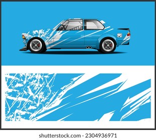 diseño de envoltura de calcomanías de coches para livery de carreras o vinilo de coches