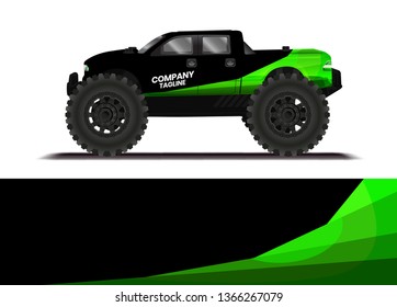 Car decal wrap design template vector illustration. Background abstract stripe racing sport graphic designs kit for race car, rally, vehicle, livery and adventure