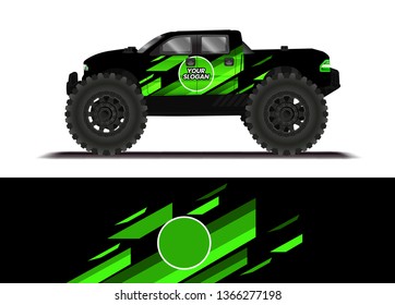 Car decal wrap design template vector illustration. Background abstract stripe racing sport graphic designs kit for race car, rally, vehicle, livery and adventure