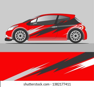 Car decal wrap design vector