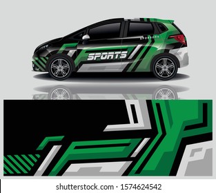 car decal wrap design vector
