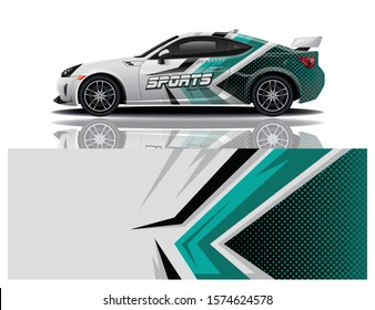 car decal wrap design vector
