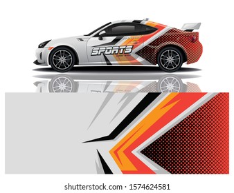 car decal wrap design vector