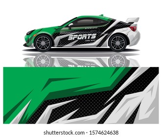 car decal wrap design vector