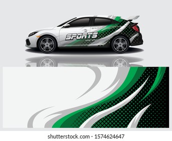 car decal wrap design vector