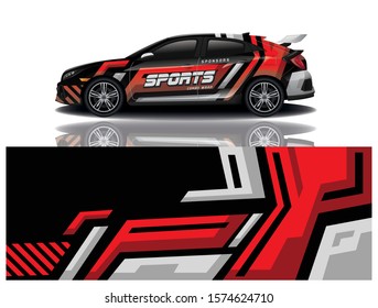 car decal wrap design vector
