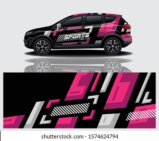 car decal wrap design vector