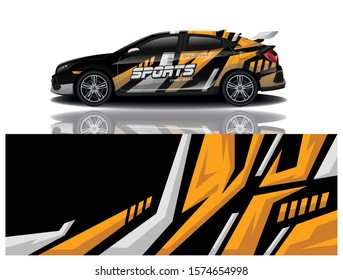car decal wrap design vector