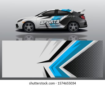 car decal wrap design vector