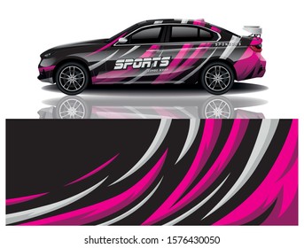 car decal wrap design vector
