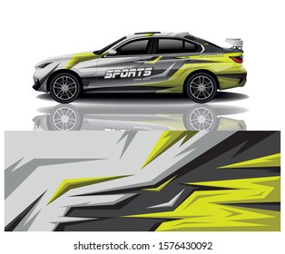 car decal wrap design vector