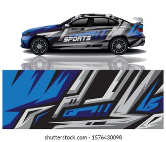 car decal wrap design vector