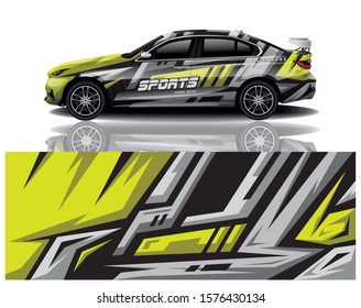 car decal wrap design vector