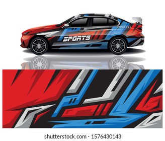 car decal wrap design vector