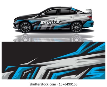 car decal wrap design vector