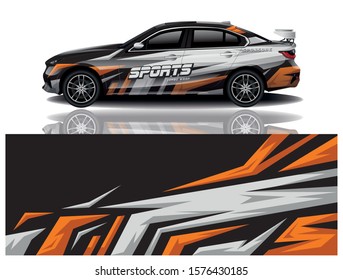 car decal wrap design vector