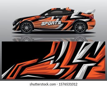 car decal wrap design vector