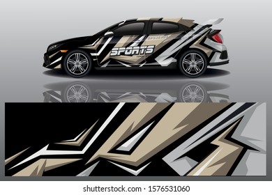 car decal wrap design vector
