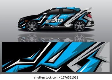 car decal wrap design vector