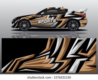 car decal wrap design vector